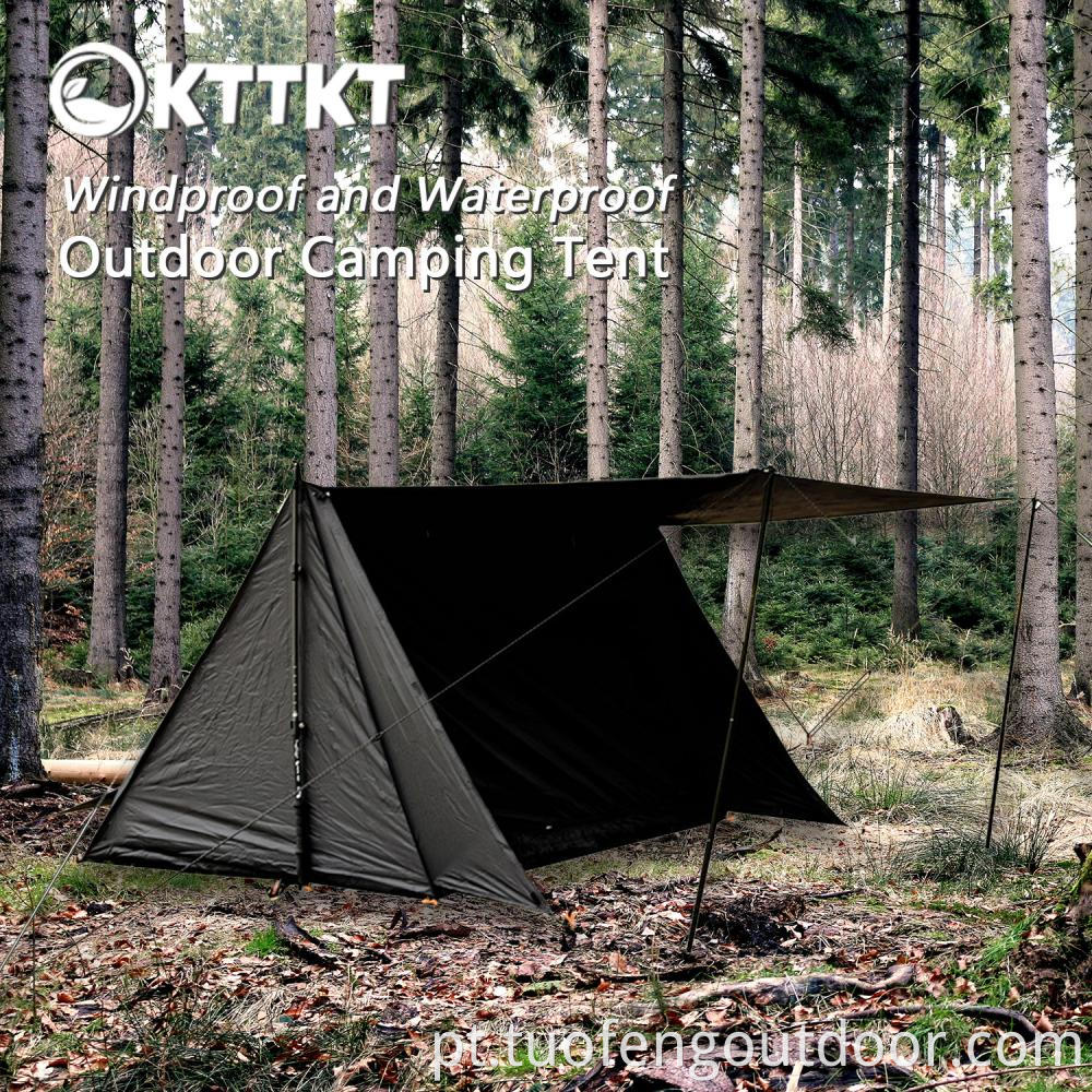2kg Black Outdoor Camping Triangular Tent1 Jpg